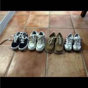 Adidas, Vans, Zara Kids Sneakers - dark blue, White, Tan